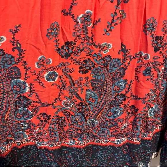 Free People If You Only Knew Maxi Dress Size Large Floral Boho - Picture 3 of 5